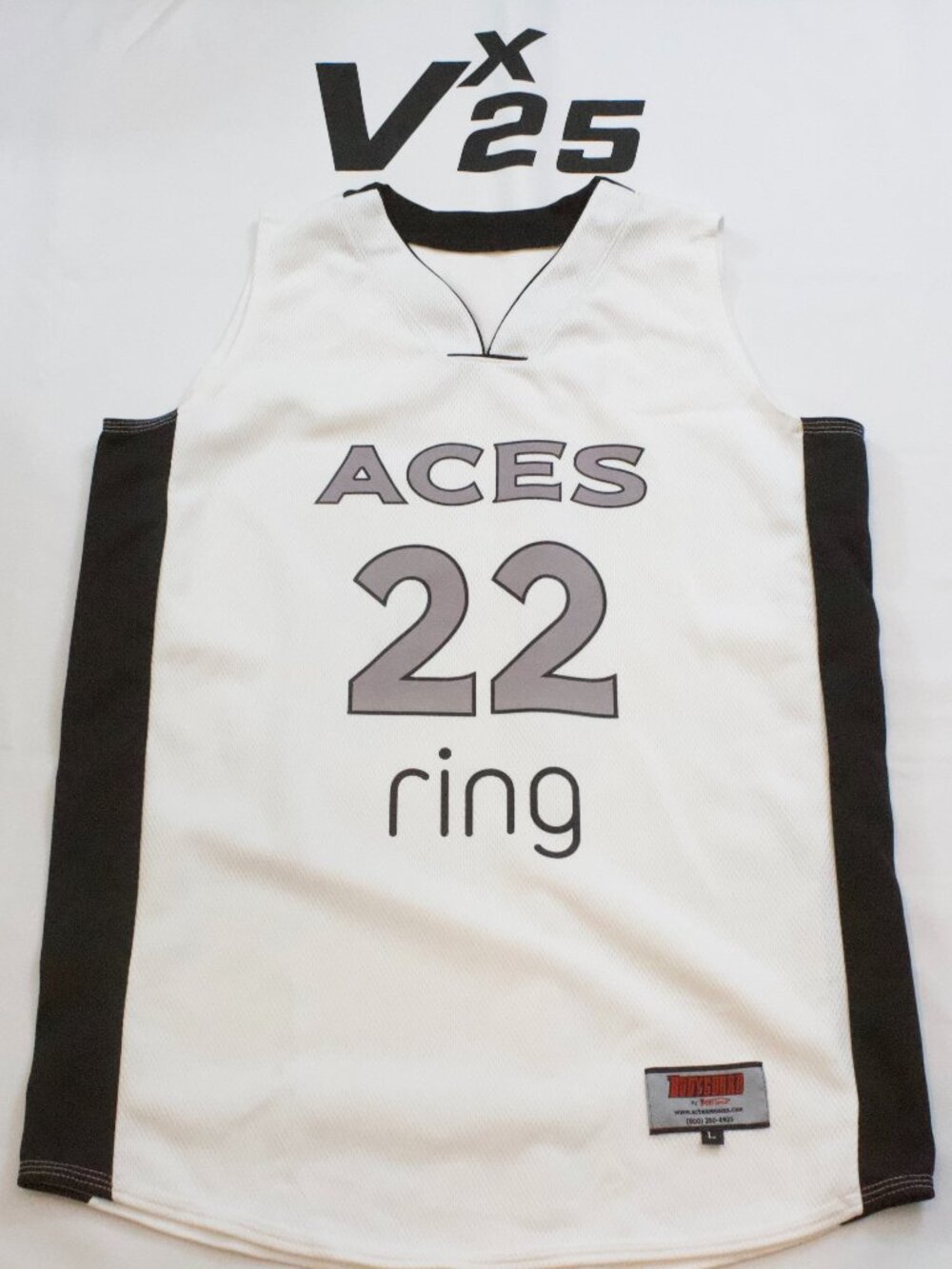NEW Women's Aja Wilson Aces White Jersey Size Large